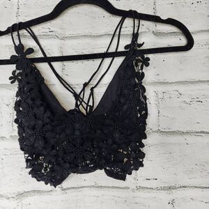 Intimately Free People Miss Dazie Bralette Black Size Small